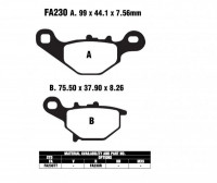 EBC FA230 TT Bremsbeläge passend für Suzuki & Kawasaki EBC FA230 TT Bremsbeläge passend für Suzuki & Kawasaki