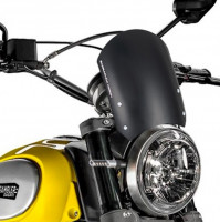 Barracuda Windschild Aerosport Aluminium Schwarz passend für Ducati Scrambler (2015 - 2017) Barracuda Windschild Aerosport Aluminium Schwarz passend für Ducati Scrambler (2015 - 2017)