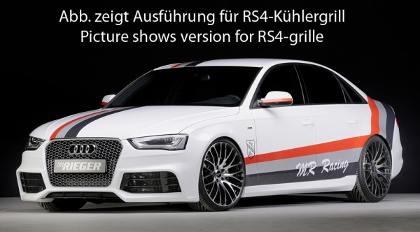 Rieger Spoilerstoßstange für Audi A4 (B8/B81) Lim. 01.12- (ab Facelift)