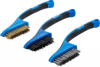 Mini-Bürsten-Satz 3-tlg. Nylon, Messing, Edelstahl 165 mm Mini-Bürsten-Satz 3-tlg. Nylon, Messing, Edelstahl 165 mm