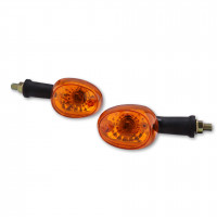SHIN YO Oval Glühlampen Blinker Gehäuse Schwarz / Linse Orange, Paar – vorn & hinten SHIN YO Oval Glühlampen Blinker Gehäuse Schwarz / Linse Orange, Paar – vorn & hinten
