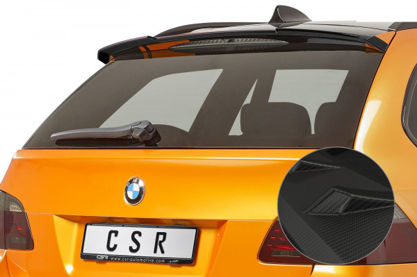 Heckflügel mit ABE für BMW 5er E61 Touring HF622-M Carbon Look Matt