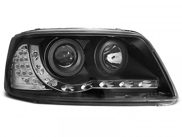 Scheinwerfer Tageslicht schwarz passend für VW T5 04.03-08.09