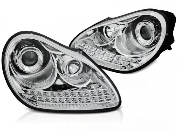 Scheinwerfer passend für Porsche Cayenne 02-06 Xenon Chrom