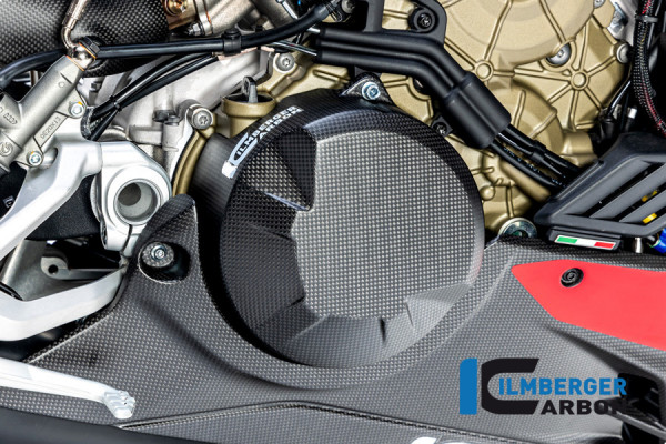Ilmberger Carbon Kupplungsdeckel Abdeckung matt für Ducati Streetfighter V4 2020-