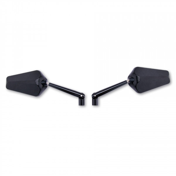 HIGHSIDER Verkleidungsspiegel Prato verstellbar schwarz (Paar)