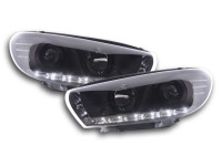 Scheinwerfer Set Daylight LED TFL-Optik passend für VW Scirocco 3 Typ 13 08–14 schwarz Scheinwerfer Set Daylight LED TFL-Optik passend für VW Scirocco 3 Typ 13 08–14 schwarz