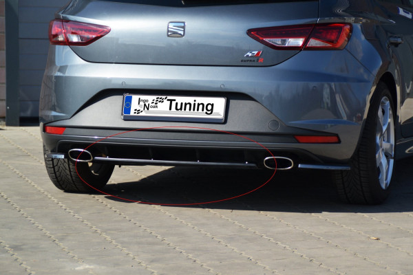 Heckdiffuser Mittelteil passend für Seat Leon 3 5F Cupra und Cupra R