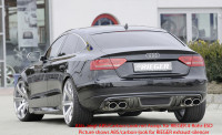 Rieger Heckeinsatz matt schwarz für Audi A5 (B8/B81) Sportback 06.07-07.11 (bis Facelift) Ausführung: Schwarz matt