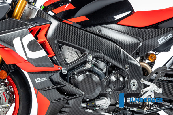 Ilmberger Carbon Rahmenabdeckung links glanz passend für Aprilia Tuono V4 2021-