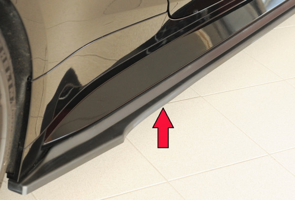 Rieger Seitenschweller rechts ansatz matt schwarz für BMW 4er G83 M4 (G234M) Cabrio 06.21-