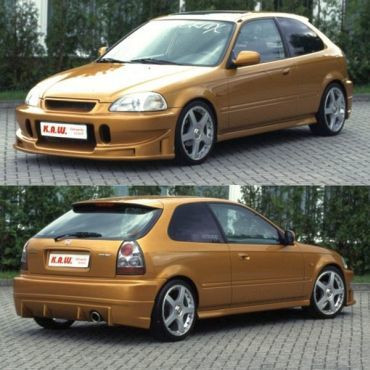 K.A.W. Tieferlegungsfedern für Honda Civic Coupe 1,6i EJ6/8+EM1 EG/EH/EJ ab 03/1996 bis 03/2000