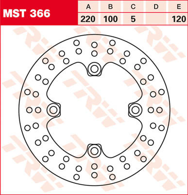 Bremsscheibe starr MST366