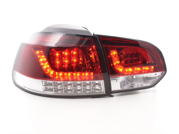 LED Rückleuchten Set VW Golf 6 Typ 1K 2008-2012 rot/klar mit Led Blinker für Rechtslenker