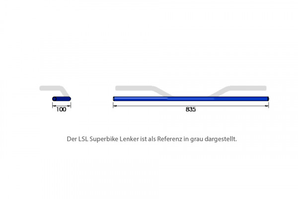 LSL 1 Zoll Alu-Lenker Drag Bar mit Langloch mit ABE