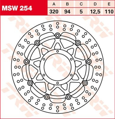 Bremsscheibe schwimmend MSW254