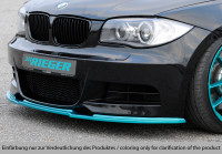Rieger Spoilerschwert matt schwarz für BMW 1er E82, E88 (182 / 1C) Coupé 10.07- Ausführung: Schwarz matt
