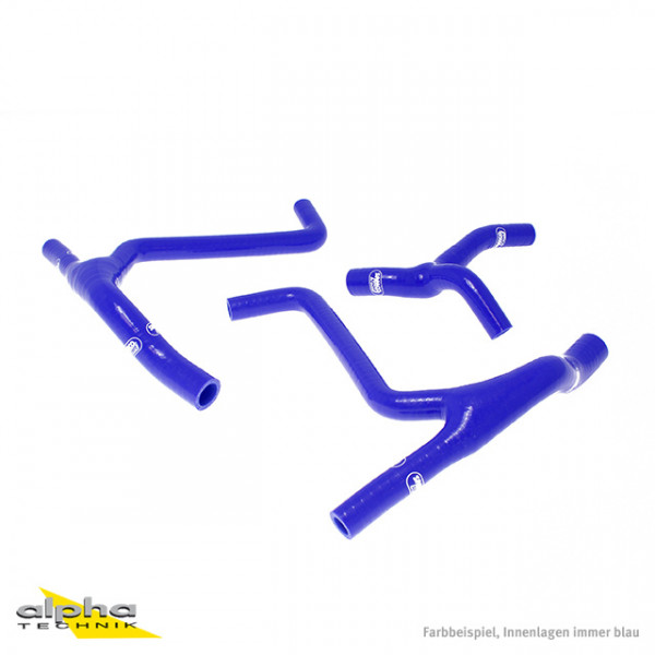 SAMCO SPORT Siliconschlauch Kit blau für Kawasaki KX450F Modelljahr 2009