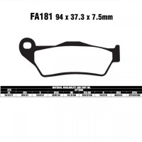 EBC-FA181 R Bremsbeläge passend für KTM, Yamaha, Moto Guzzi EBC-FA181 R Bremsbeläge passend für KTM, Yamaha, Moto Guzzi