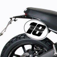 Barracuda Nummerntafel passend für Ducati Scrambler 2015–2017 Barracuda Nummerntafel passend für Ducati Scrambler 2015–2017