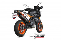 MIVV OVAL BLACK Endschalldämpfer passend für KTM 890 SMT 2023-2024 MIVV OVAL BLACK Endschalldämpfer passend für KTM 890 SMT 2023-2024