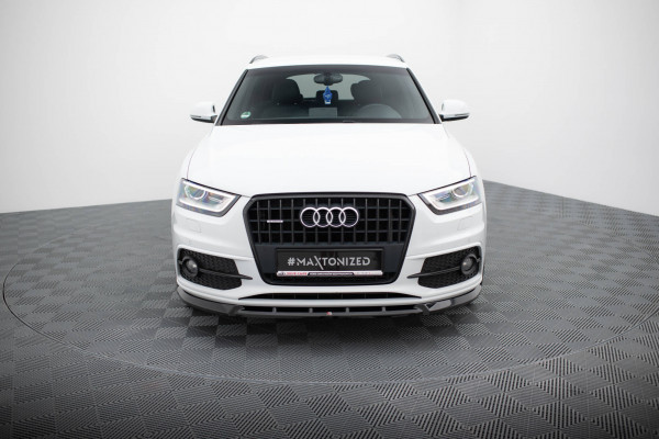 Front Ansatz V.1 Für Audi Q3 S-line 8U Schwarz Hochglanz