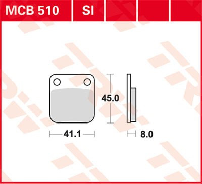 Scheibenbremsbeläge MCB510SI