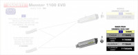 Arrow Endschalldämpfer Race-Tech Aluminium passend für Ducati Monster 1100 EVO Arrow Endschalldämpfer Race-Tech Aluminium passend für Ducati Monster 1100 EVO