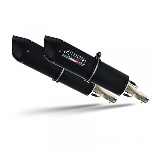 Ducati Monster 900 1993-2002, Furore Nero, Dual Homologated legal slip-on exhaust including removab