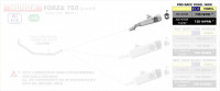 Arrow Pro-Race Endschalldämpfer Edelstahl Schwarz passend für Honda Forza 750 21-23 Arrow Pro-Race Endschalldämpfer Edelstahl Schwarz passend für Honda Forza 750 21-23