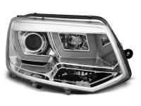 Scheinwerfer U-LED Light chrom passend für VW T5 2010-2015 Scheinwerfer U-LED Light chrom passend für VW T5 2010-2015