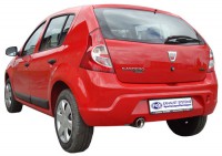 Endrohr Typ 17 1x90 Edelstahl passend für Dacia Sandero Endrohr Typ 17 1x90 Edelstahl passend für Dacia Sandero