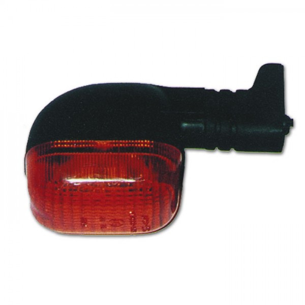 Miniblinker "Duc-Style" | schwarz | 45x61mm vo-links/hi-rechts | 10W | M6 | E-geprüft