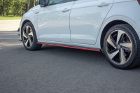 Seitenschweller Ansatz Für VW POLO MK6 GTI Schwarz Hochglanz