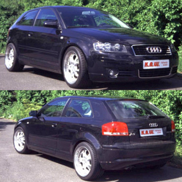 K.A.W. PlusKit Sportfahrwerk für Audi A3 Quattro 8P ab 05/2003 bis 08/2012