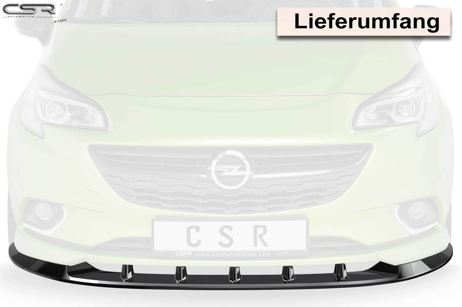Spoilerschwert Frontspoiler Lippe Cuplippe aus ABS Opel Corsa E OPC mit ABE