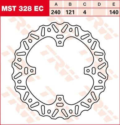 Bremsscheibe starr MST328EC