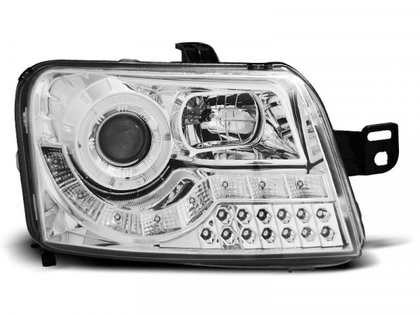 Scheinwerfer passend für Fiat Panda 03-12 Tageslicht Chrom