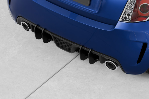 Racing Diffusor / Heckansatz passend für Fiat 500 Abarth 595 (08/2012–07/2016)