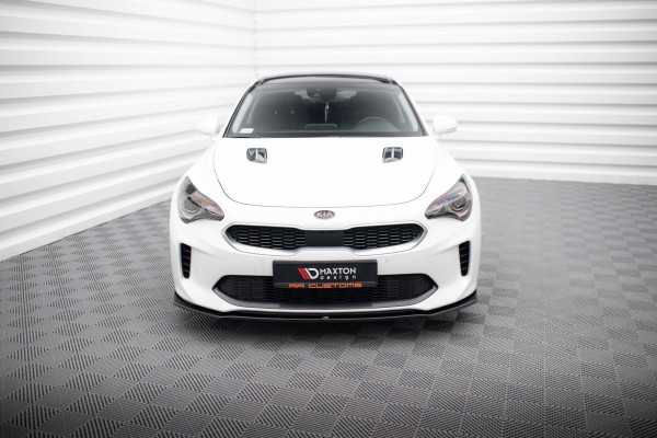 Front Ansatz V.1 Für Kia Stinger GT / GT-Line / Standard Mk1 Schwarz Hochglanz