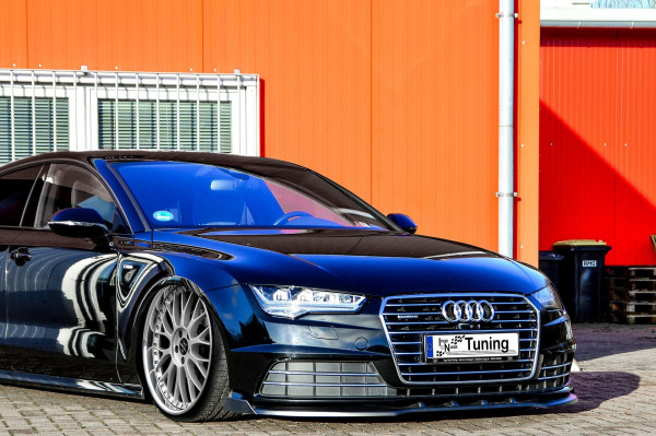 Cup Frontspoilerlippe mit Wings passend für Audi A7 C7 4G Facelift
