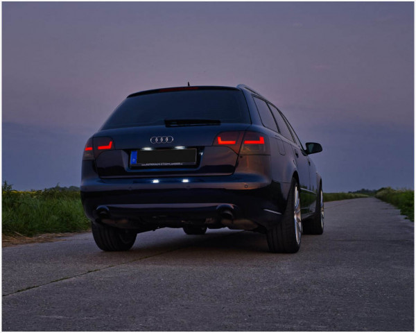 LED Rückleuchten Audi A4 B7 8E Avant 04-08 mit dynamischem Blinker schwarz/rauch