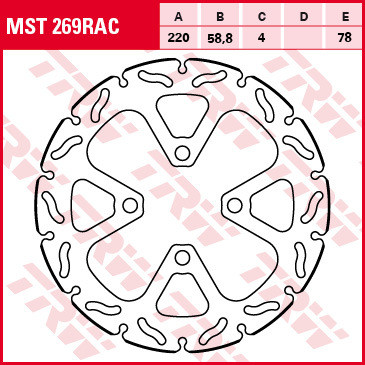 Bremsscheibe starr MST269RAC