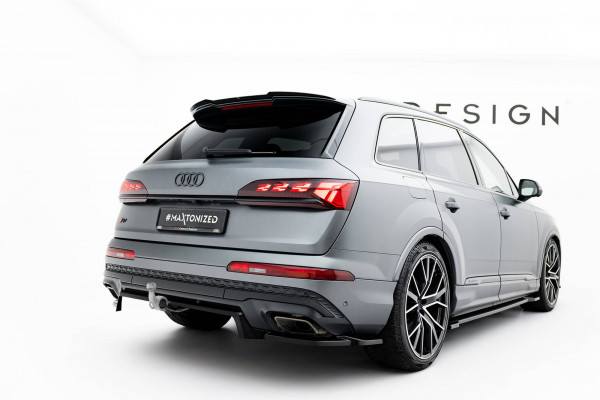Mittlerer Cup Diffusor DTM Look Heck Ansatz passend für Audi Q7 S-Line Mk2 Facelift 2