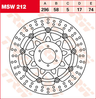 Bremsscheibe schwimmend MSW212