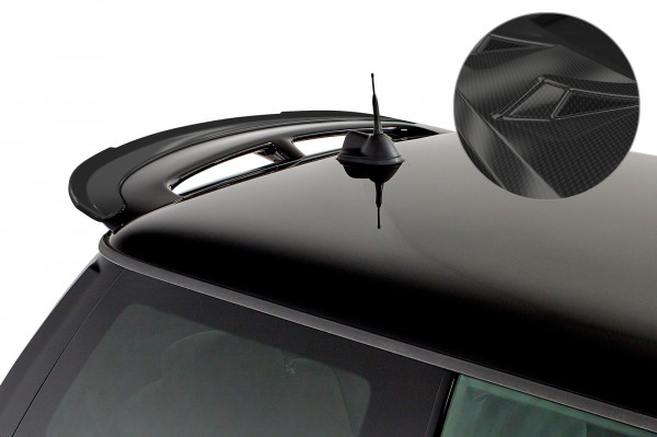 Heckflügel mit ABE für Mini R56 John Cooper Works HF729 Schwarz Strukturiert