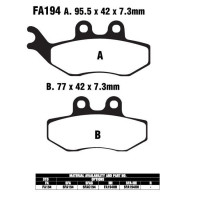 EBC SFA194 SC Bremsbeläge passend für Peugeot, Aprilia und Derbi EBC SFA194 SC Bremsbeläge passend für Peugeot, Aprilia und Derbi