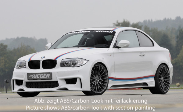 Rieger Seitenschweller links carbon look für BMW 1er E82, E88 (182 / 1C) Cabrio 10.07-