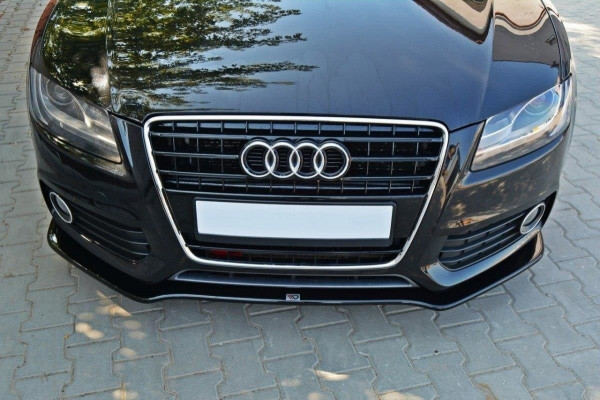 Front Ansatz Für Audi S5 / A5 S-Line 8T Schwarz Hochglanz