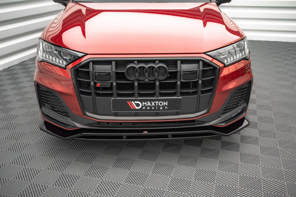Front Ansatz Für Audi SQ7 /Q7 S-Line Mk2 (4M) Facelift Schwarz Hochglanz